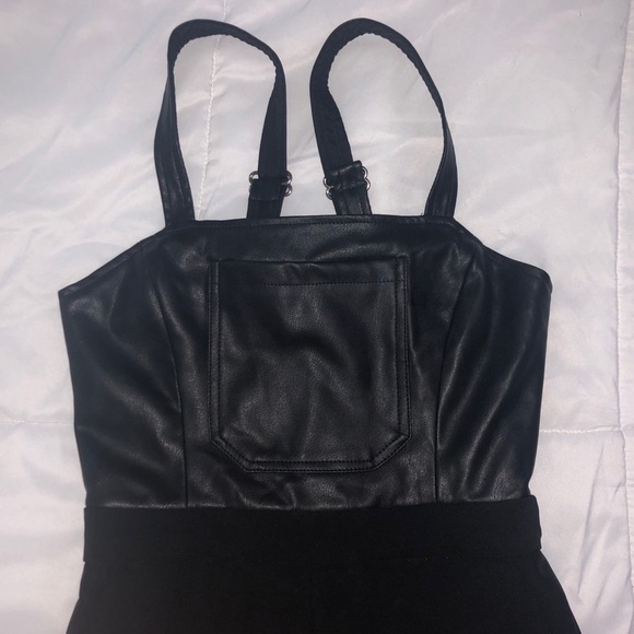 NWT JoJo FLETCH Leather Jumpsuit - Picture 4 of 6
